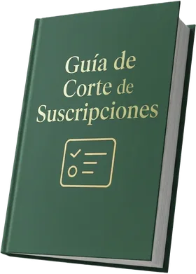 Guía de corte de suscripciones
